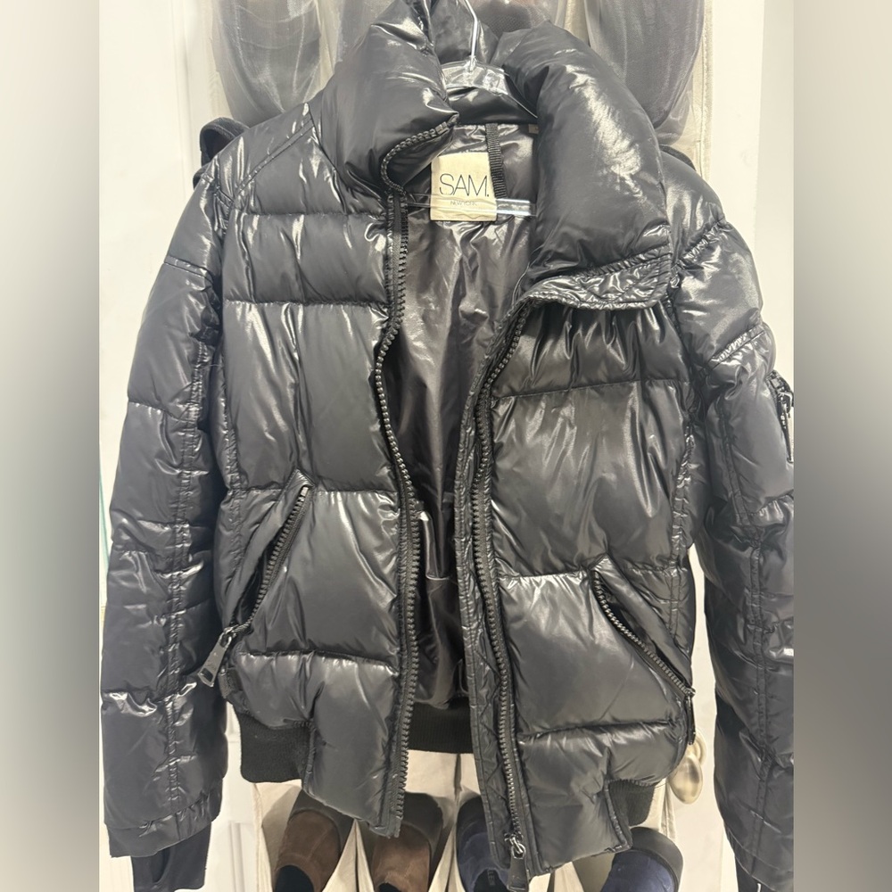 Black SAM coat size m